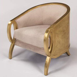 Beige and Gold Accent Chair 4437-SF1