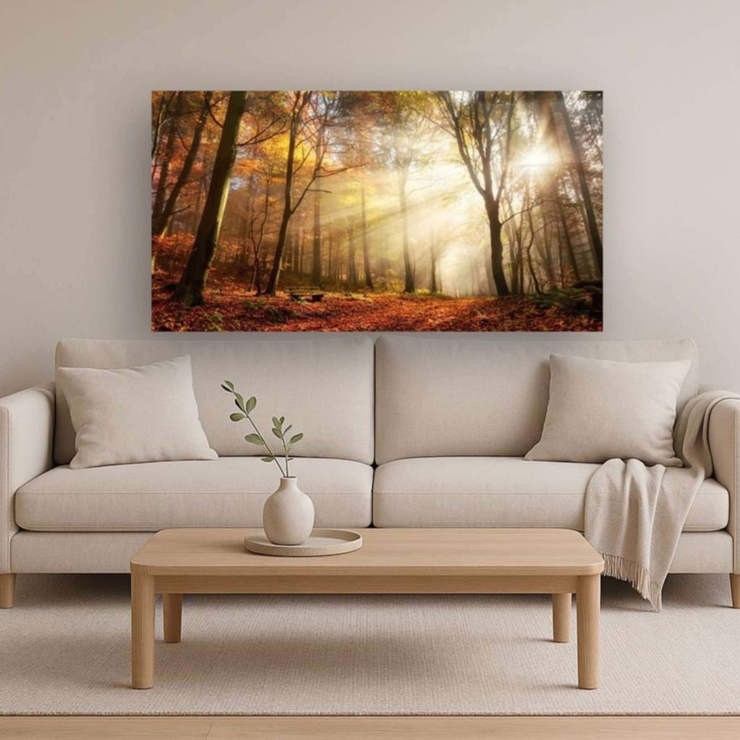 Sunlight in Woods Wall Art | SF1344