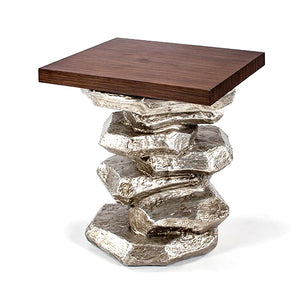 End Table with Glass 4487-ET